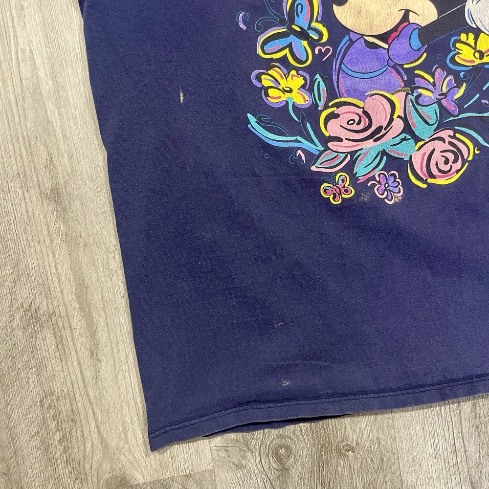 Vintage 90's Minnie Mouse Disney Frankenmuth Michigan Flower Size XL Tshirt - Picture 6 of 6